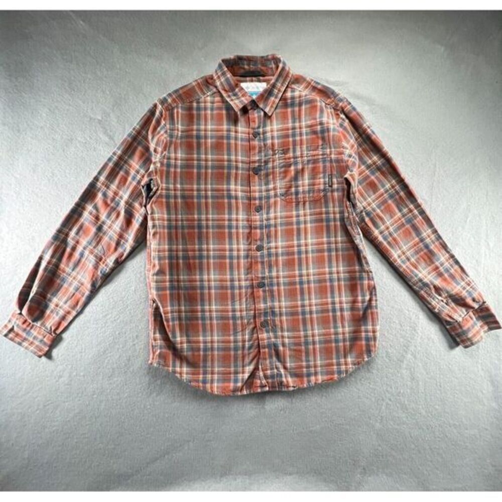 Columbia Shirt Mens Size S Brown Vapor Ridge III Hiking Fishing Brushed‎ Cotton - Picture 6 of 12